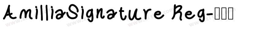 AmilliaSignature Reg字体转换